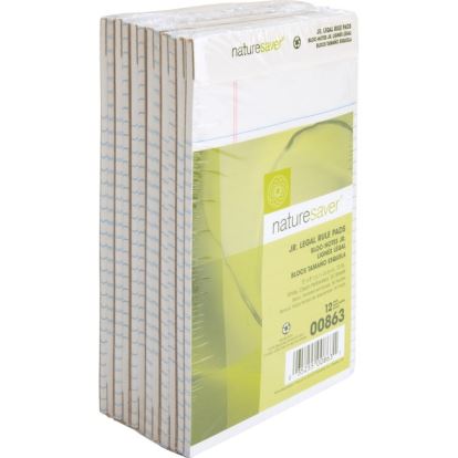 Nature Saver 100% Recycled White Jr. Rule Legal Pads - Jr.Legal1
