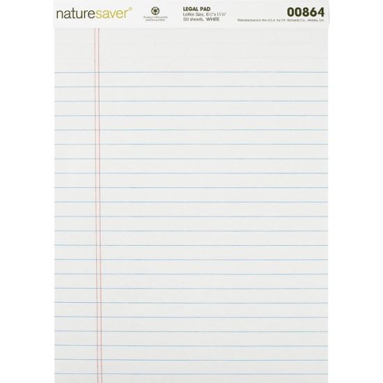 Nature Saver Recycled Legal Ruled Pads1