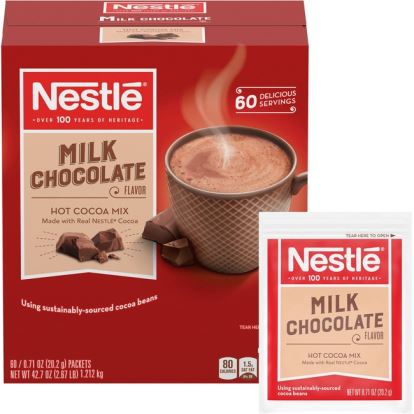 Nestle&reg; Milk Chocolate Single-Serve Hot Chocolate Packets1