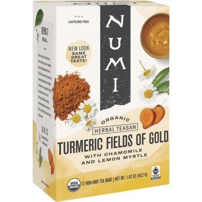 Numi Organic Turmeric Fields of Gold Herbal Tea Bag1