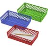 Officemate Achieva&reg; Large Supply Basket, Assorted Colors, 3/PK1