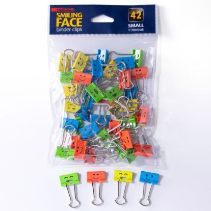 Officemate Smiling Faces Binder Clips1