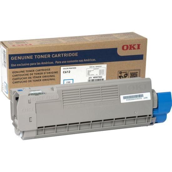 Oki Original LED Toner Cartridge - Cyan - 1 Each1