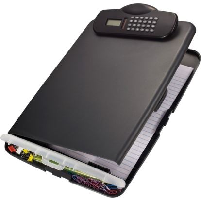 Officemate Slim Clipboard Storage Box with Calculator1