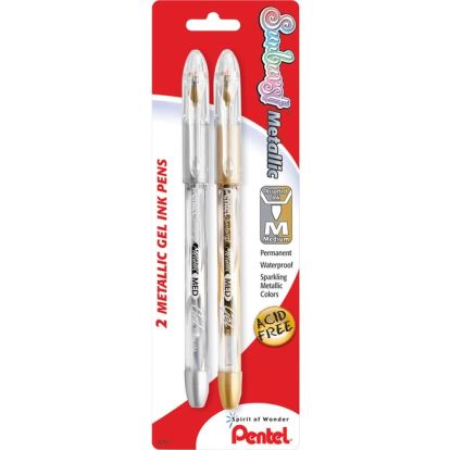 Pentel Arts Pentel Sunburst Metallic Color Permanent Gel Pens1