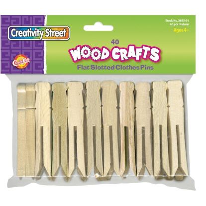 Creativity Street Flat-Slotted Clothespins1