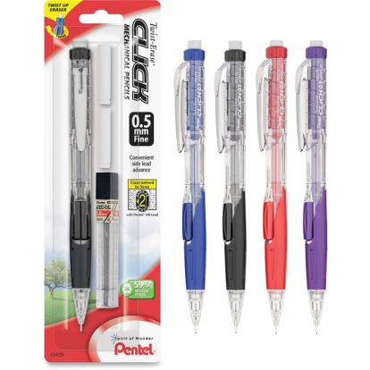 Pentel .5mm Twist Erase Click Mechanical Pencils1