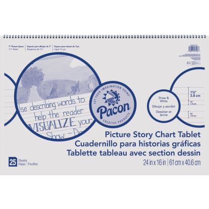 Pacon Ruled Picture Story Chart Tablet1