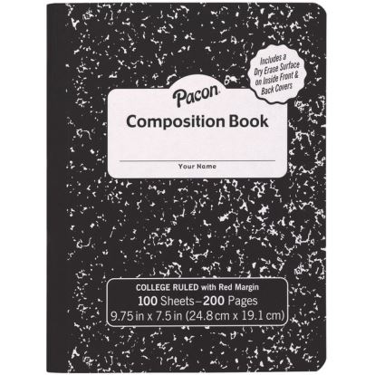 Pacon Marble Hard Cover Wide Rule Composition Book1