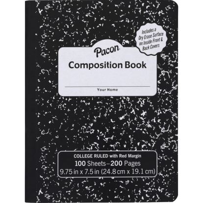 Pacon Marble Hard Cover College Rule Composition Book1