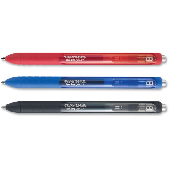 InkJoy Gel Pen, Retractable, Medium 0.7 mm, Assorted Ink and Barrel Colors, 3/Pack1