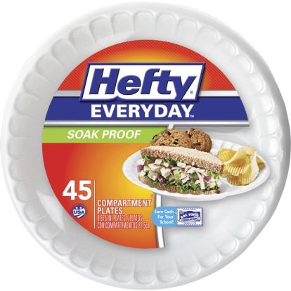 Hefty 3-Compartment Soak Proof Plates1