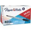 InkJoy 50ST Ballpoint Pen, Stick, Medium 1 mm, Black Ink, White/Black Barrel, 60/Pack1