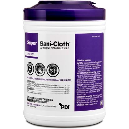 PDI Super Sani-Cloth Germicidal Disposable Wipe1