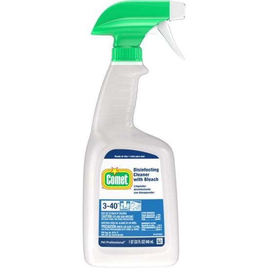 Disinfecting Cleaner with Bleach, 32 oz, Plastic Spray Bottle, Fresh Scent, 6/Carton1