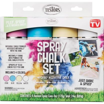 Testors 4-Color Spray Chalk Set1