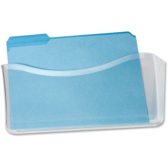 Unbreakable Single Pocket Wall File, Legal, Clear1