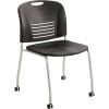 Safco Vy Straight Leg Stack Chairs with Casters1