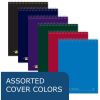 Roaring Spring Flipper College Ruled One Subject Topbound Spiral Notebook, 3 Hole Punched, 1 Case (24 Total), 11.5" x 8.5" 80 Sheets, Assorted Saranac Colors4