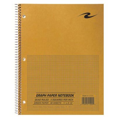 Roaring Spring 5x5 Graph Ruled Spiral Lab Notebook1