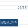 Roaring Spring College Ruled One Subject Spiral Notebook, 3 Hole Punched, 1 Case (24 Total), 11" x 8.5" 80 Sheets, Assorted Colors3