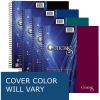 Roaring Spring Genesis College Ruled 5 Subject Spiral Notebook with Double Pocket, 1 Case (12 Total), 11" x 9" 200 Sheets, Assorted Colors4