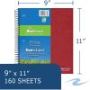 Roaring Spring Environotes College Ruled 5 Subject Recycled Spiral Notebook, 1 Case (12 Total), 11" x 9" 160 Sheets, Assorted Earthtone Covers2