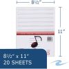 Roaring Spring Blank Manuscript Staff Composition Loose Leaf Music Filler Paper, 1 Case (24 Packs), 12 Stave, 11" x 8.5" 20 Sheets2