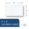 Roaring Spring Environotes Ruled Index Cards (100 Count), 1 Case (36 Packs), 3" x 5" , White2