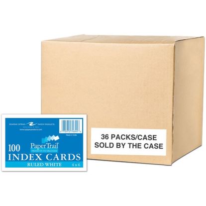Roaring Spring PaperTrail Ruled Index Cards1