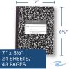 Roaring Spring Wide Ruled Flexible Cover Composition Book, 1 Case (144 Total), 8.5" x 7" 24 Sheets, Black Marble2