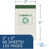 Roaring Spring Environotes Recycled Narrow Ruled Pocket Size Memo Book, Top Bound, 1 Case (48 Total), 3" x 5" 60 Sheets, Gray Cover2