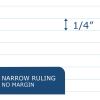 Roaring Spring Environotes Recycled Narrow Ruled Pocket Size Memo Book, Top Bound, 1 Case (48 Total), 3" x 5" 60 Sheets, Gray Cover3