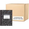 Roaring Spring Signature Collection College Ruled Oversized Hard Cover Composition Book, 1 Case (24 Total), 10.25" x 7.88" 80 Sheets, Black Marble1