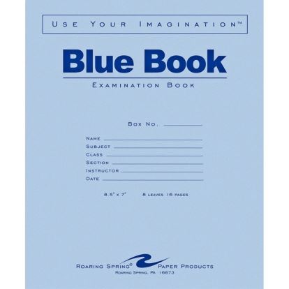 Roaring Spring Blue Book 8-sheet Exam Booklet1