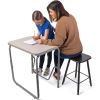 Safco AlphaBetter 2.0 Height - Adjustable Student Desk with Pendulum Bar 22"-30"2