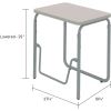 Safco AlphaBetter 2.0 Height - Adjustable Student Desk with Pendulum Bar 29"-43"10