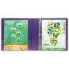 Samsill Earth's Choice Plant-Based Durable 1.5 Inch 3 Ring View Binders - 2 Pack - Purple2