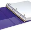 Samsill Earth's Choice Plant-Based Durable 1.5 Inch 3 Ring View Binders - 2 Pack - Purple4