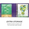 Samsill Earth's Choice Plant-Based Durable 1.5 Inch 3 Ring View Binders - 2 Pack - Purple7