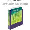 Samsill Earth's Choice Plant-Based Durable 1.5 Inch 3 Ring View Binders - 2 Pack - Purple8
