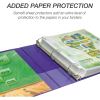 Samsill Earth's Choice Plant-Based Durable 1.5 Inch 3 Ring View Binders - 2 Pack - Purple9