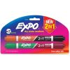 2-in-1 Dry Erase Markers, Medium Chisel Tip, Assorted Colors, 2/Pack1