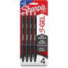 S-Gel High-Performance Gel Pen, Retractable, Bold 1 mm, Blue Ink, Black Barrel, 4/Pack1