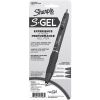 S-Gel High-Performance Gel Pen, Retractable, Bold 1 mm, Blue Ink, Black Barrel, 4/Pack2