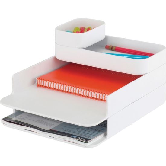 Safco Stacking Plastic Desktop Sorter Sets1