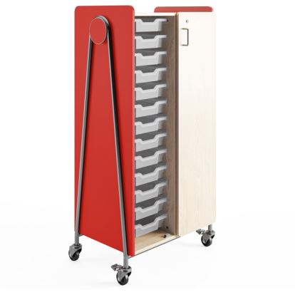 Safco Whiffle Typical Double Rolling Storage Cart1