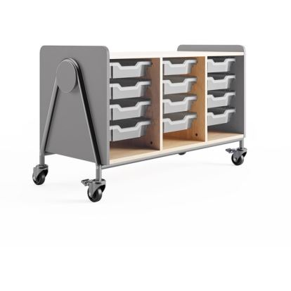 Safco Whiffle Typical Triple Rolling Storage Cart1