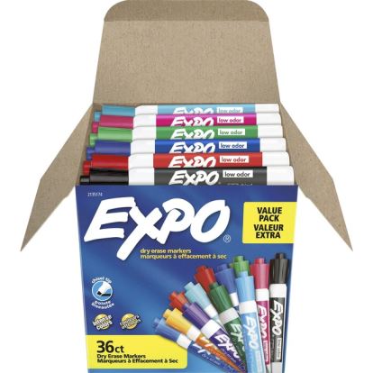 Expo Low-Odor Dry Erase Chisel Tip Markers1