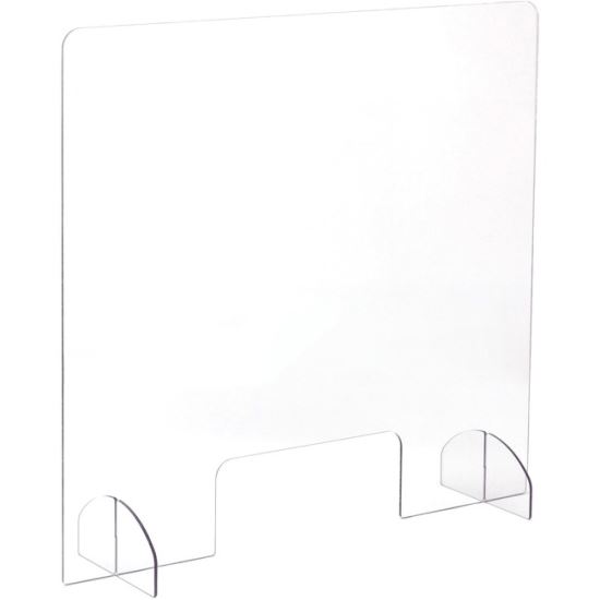 Safco Portable Freestanding Acrylic Sneeze Guard1